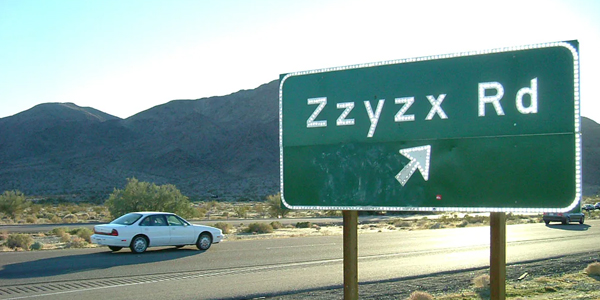 Zzyzx, California