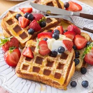 Whole-grain waffles