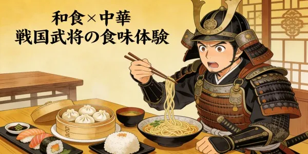 戦国武将が三国の食べ物を食べたら、一番驚くのは何？和食と中華の邂逅
