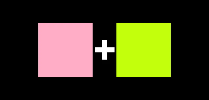 Mixing these two colors, what color would we get?