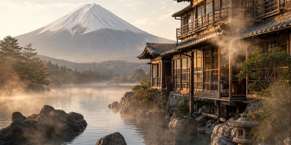 旅好きの記憶が試される。富士山の湖景、ランプの秘湯、元禄の湯で名宿を当てる10問