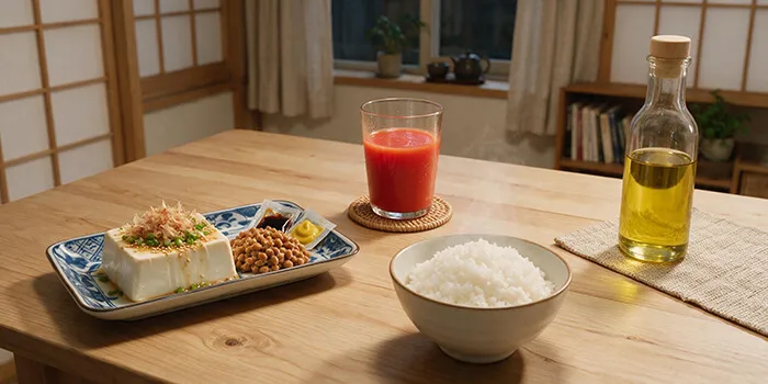 夕食にアミノ酸の一種である「トリプトファン」を多く含む食材を取り入れると夜の熟睡に効果的ですが、次のうち最もトリプトファンが豊富に含まれる身近な食品はどれでしょうか？