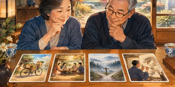 知っている言葉ほど迷う？絵と意味で挑む大人の四字熟語20問